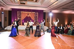 Indian wedding reception dance photography. Indian wedding reception dance photography.