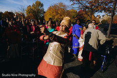 Indian relatives dancing during the Baraat Indian relatives dancing during the Baraat