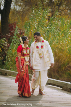 Indian couple walking hand in hand Indian couple walking hand in hand