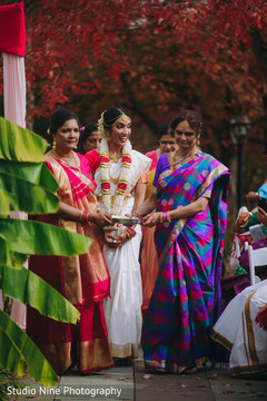 Maharani walking surrounded by her Indian relatives Maharani walking surrounded by her Indian relatives