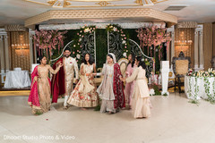 Indian newlyweds joining the dance Indian newlyweds joining the dance