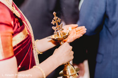 Indian wedding sacred fire golden oil lamp. Indian wedding sacred fire golden oil lamp.