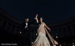 Maharani and raja on their reception lehenga and suit. Maharani and raja on their reception lehenga and suit.