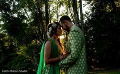 Indian couple on their traditional Indian sangeet fashion. Indian couple on their traditional Indian sangeet fashion.