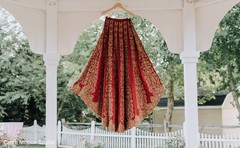 Indian bridal red ceremony Lehenga. Indian bridal red ceremony Lehenga.