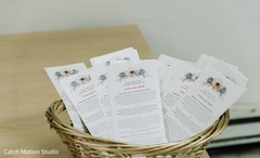 White with black letter Indian wedding ceremony guides. White with black letter Indian wedding ceremony guides.