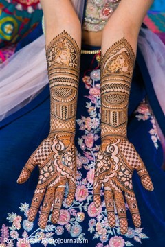 A close up to Maharani's henna stained arms A close up to Maharani's henna stained arms