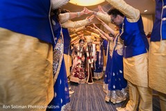 Indian couple making their big entrance. Indian couple making their big entrance.