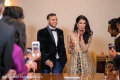 Maharani and raja with guests having a toast. Maharani and raja with guests having a toast.