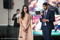 Indian groomsmen at reception giving out a speech. Indian groomsmen at reception giving out a speech.