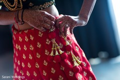 Indian bridal lehenga red Latkan Pom Pom Bell Tassel. Indian bridal lehenga red Latkan Pom Pom Bell Tassel.