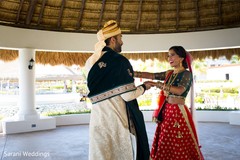 Indian bride and groom admiring each other capture. Indian bride and groom admiring each other capture.