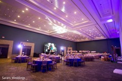 Indian wedding table setup and lights decor. Indian wedding table setup and lights decor.