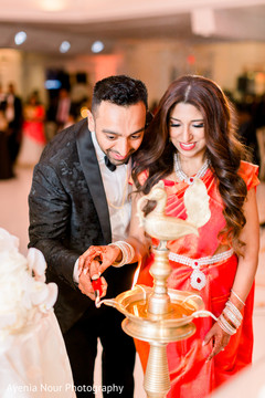 Indian couple lighting up the sacred fire. Indian couple lighting up the sacred fire.