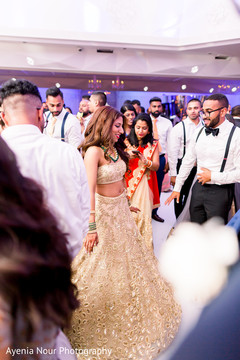Maharani's ivory reception lehenga. Maharani's ivory reception lehenga.