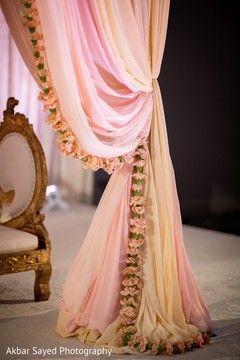 Indian wedding peach carnation mandap decorations. Indian wedding peach carnation mandap decorations.