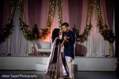 Indian couple during first reception dance. Indian couple during first reception dance.