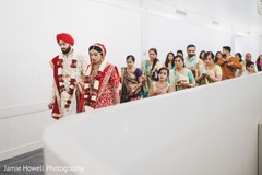 Indian newlyweds leaving the venue Indian newlyweds leaving the venue