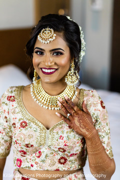 Maharani smiling and ready for her wedding. Maharani smiling and ready for her wedding.