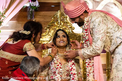 Maharani surrounded by her relatives and Indian groom. Maharani surrounded by her relatives and Indian groom.