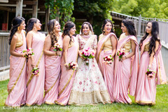 Maharani and her bridesmaids. Maharani and her bridesmaids.