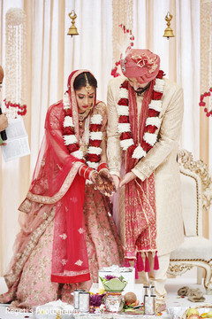 Indian couple doing the Agni ritual. Indian couple doing the Agni ritual.