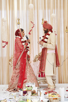 Indian bride giving her vows. Indian bride giving her vows.
