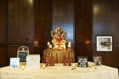 Indian deity and decorations for the reception. Indian deity and decorations for the reception.