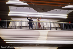Indian couple saluting their guest. Indian couple saluting their guest.