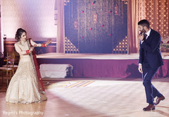 Maharani and her groom performing. Maharani and her groom performing.
