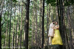 Indian couple together in the forest Indian couple together in the forest