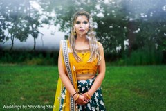 Indian bride posing on a garden Indian bride posing on a garden