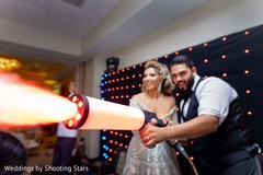 Indian groom shooting to the dancefloor Indian groom shooting to the dancefloor