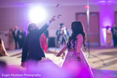 Indian bride at reception dance Indian bride at reception dance