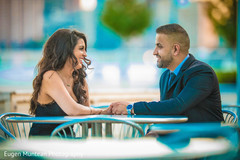 Indian newlywed couple looking at each other Indian newlywed couple looking at each other