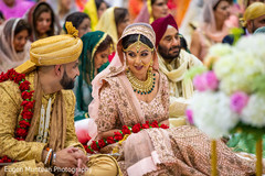 Indian couple at wedding ceremony capture. Indian couple at wedding ceremony capture.