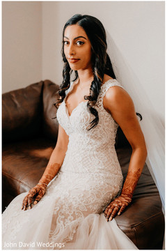 Maharani posing on her white wedding dress. Maharani posing on her white wedding dress.
