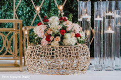 Golden indian wedding stage table. Golden indian wedding stage table.