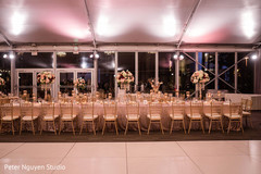 Indian wedding reception rectagle table setup. Indian wedding reception rectagle table setup.