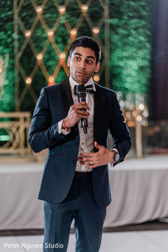 Raja at wedding reception speech capture. Raja at wedding reception speech capture.