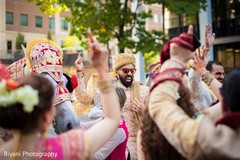 Joyful raja at his baraat celebration. Joyful raja at his baraat celebration.