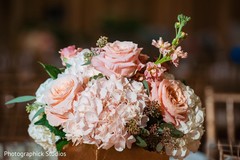 Indian wedding pale pink flowes table decorations. Indian wedding pale pink flowes table decorations.
