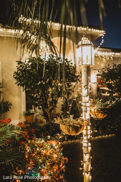 Indian wedding outdoors lantern decoration. Indian wedding outdoors lantern decoration.