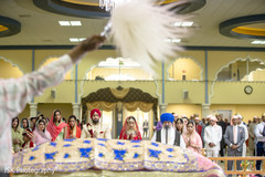 Indian couple at traditional sikh wedding ceremony. Indian couple at traditional sikh wedding ceremony.