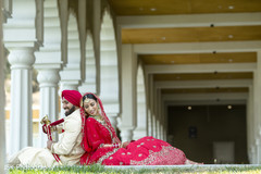 Indian couple posing outdoors. Indian couple posing outdoors.