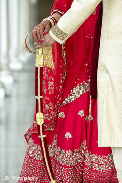 Raja's Gold and red wedding sword. Raja's Gold and red wedding sword.