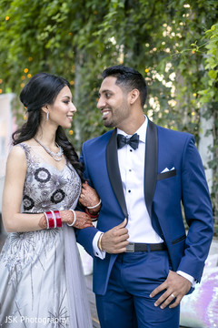Indian couple looking at each other. Indian couple looking at each other.