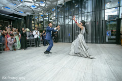 Indian bride and groom reception dance. Indian bride and groom reception dance.