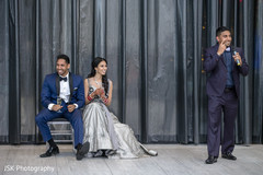 Indian groomsmen at reception speech. Indian groomsmen at reception speech.