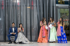 Indian bridesmaids at reception speech capture. Indian bridesmaids at reception speech capture.